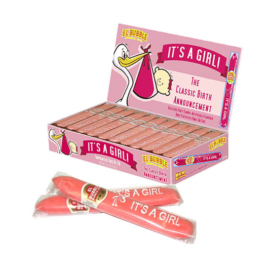 ITS A GIRL BUBBLE GUM CIGAR 36/.7 OZ
