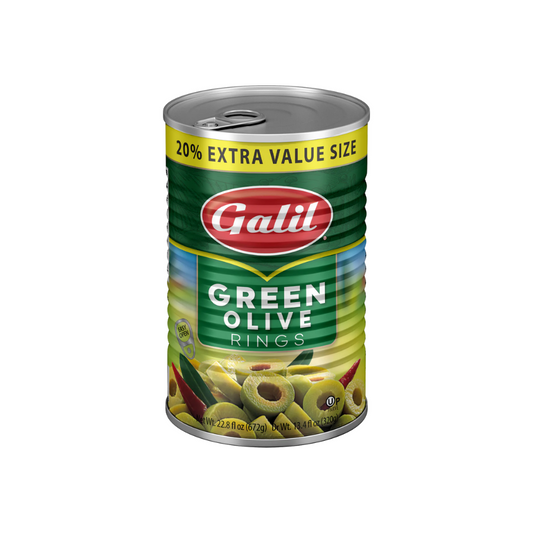 GALIL OLIVES GREEN RINGS + 20% EXTRA 12/23oz