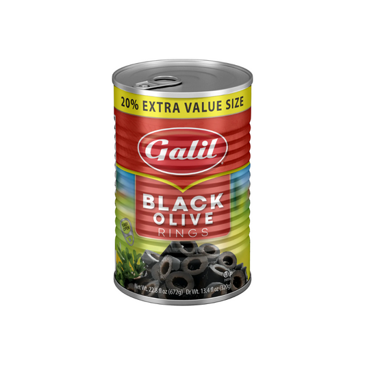 GALIL OLIVES BLACK RINGS + 20% EXTRA 12/23oz