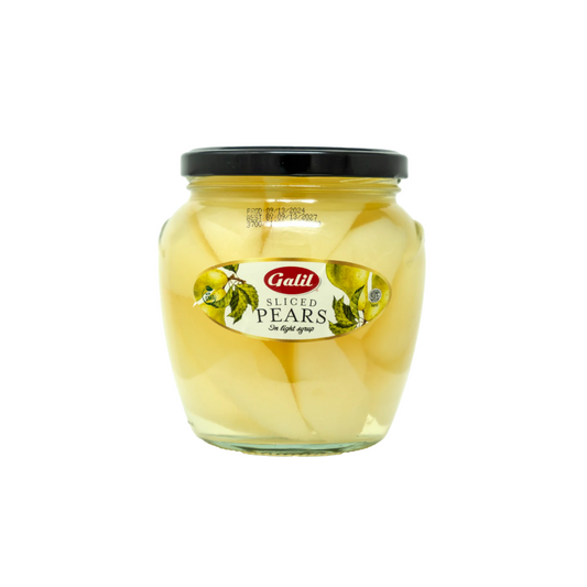 GALIL PEARS SLICED LIGHT SYRUP JAR 12/530g