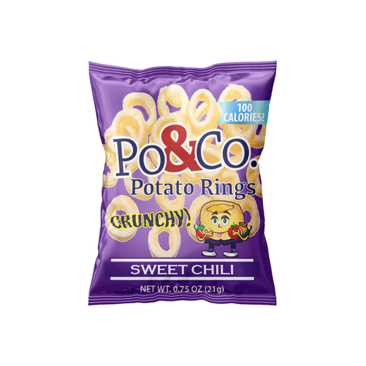 PO & CO. POTATO RINGS SWEET CHILI 24/.75oz