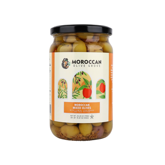 MOROCCAN MIXED OLIVES 8/740g