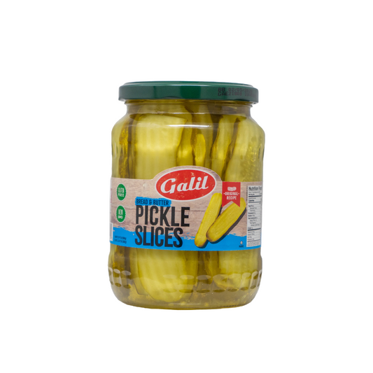 GALIL BREAD & BUTTER PICKLE SLICES 12/24oz