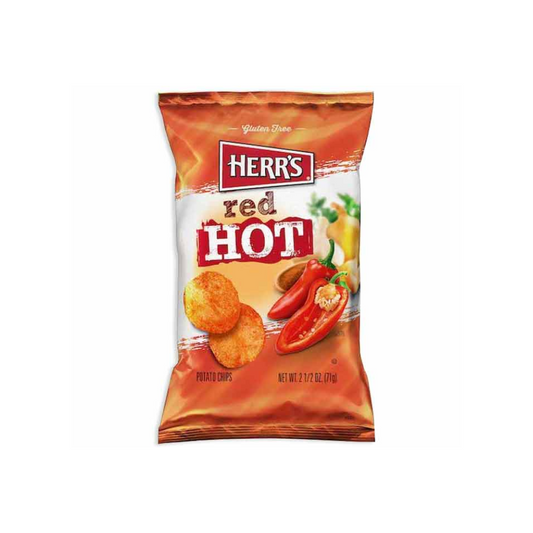 HERR'S RED HOT CHIPS 12/2.5oz