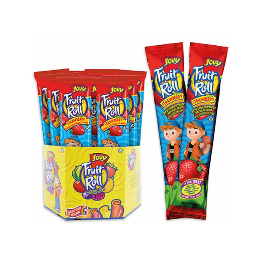 JOVY FRUIT ROLLS STRAWBERRY 48/.75oz