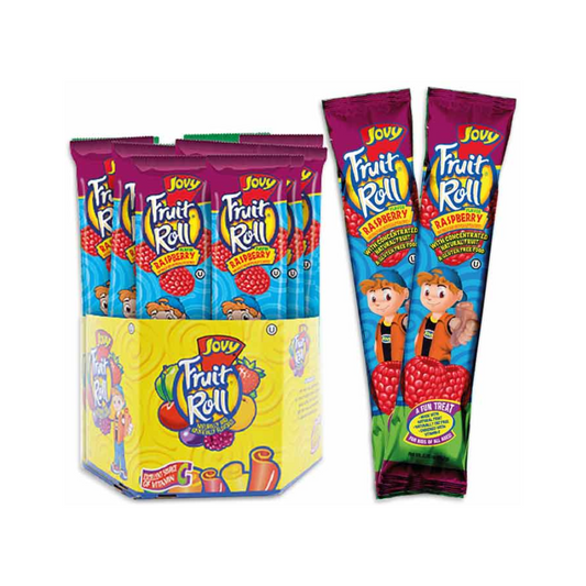 JOVY FRUIT ROLLS RASPBERRY 48/.75oz