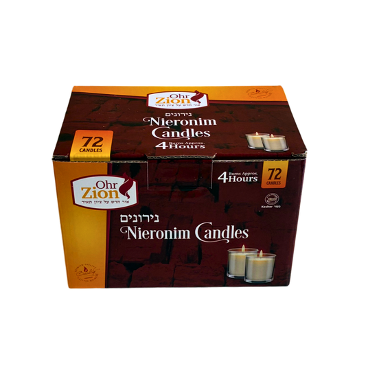 OHR ZION NERONIM CANDLES 4 HOUR 72/12