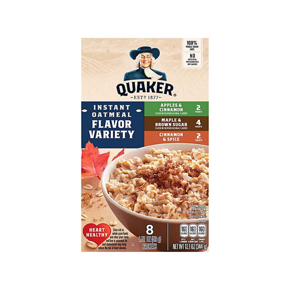 QUAKER INSTANT OATMEAL VARIETY 12/12.1 OZ