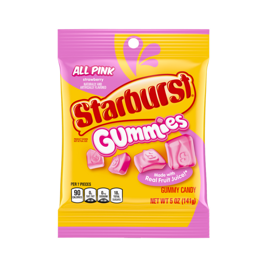 STARBURST PEG BAG ALL PINK 12/5oz