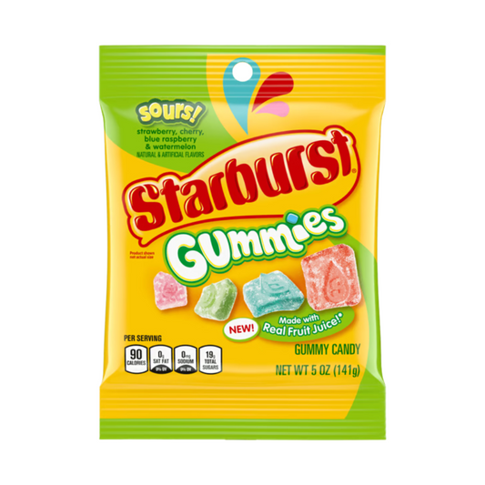 STARBURST PEG BAG SOURS 12/5oz