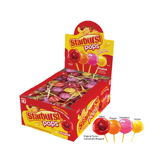 STARBURST POPS IN DISPLAY 72/.85oz