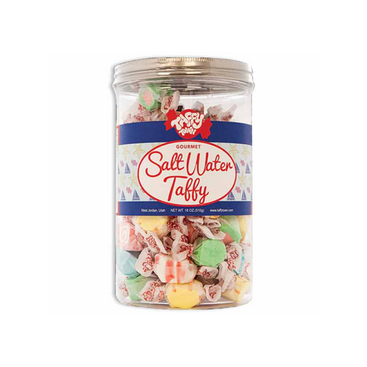 TAFFY TOWN GIFT CANNISTER ASSORTED TAFFY 6/18oz