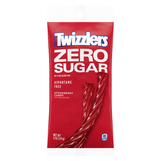 TWIZZLERS SUGAR FREE STRAWBERRY TWISTS PEG BAG 12/5oz