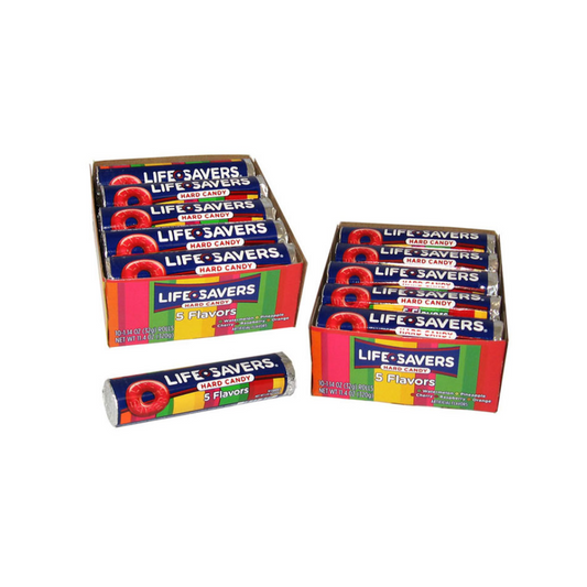 LIFESAVERS HARD CANDY ROLL IN DISPLAY 5 FLAVOR 20/32g