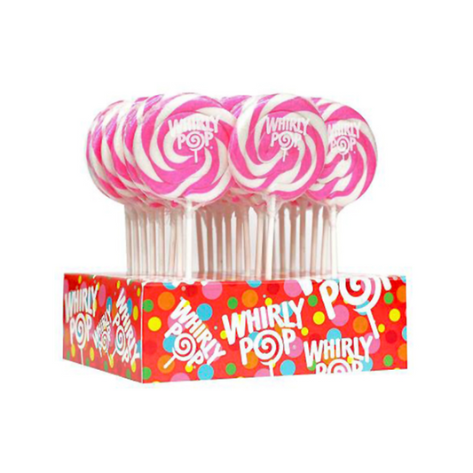 WHIRLY POP COLORS LIGHT PINK & WHITE 24/1.5oz