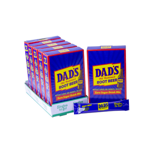 DAD'S ZERO SUGAR DRINK MIX SINGLES ROOT BEER SUGAR FREE 12/6ct