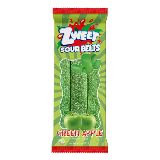 ZWEET SOUR BELT GREEN APPLE GO PACK 12/4.5oz